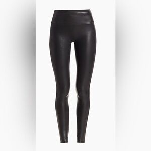 SPANX Black Faux Leather Leggings